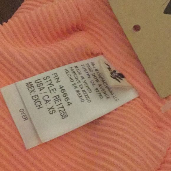 REEF Orange & Green Bikini Top - Picture 3 of 6